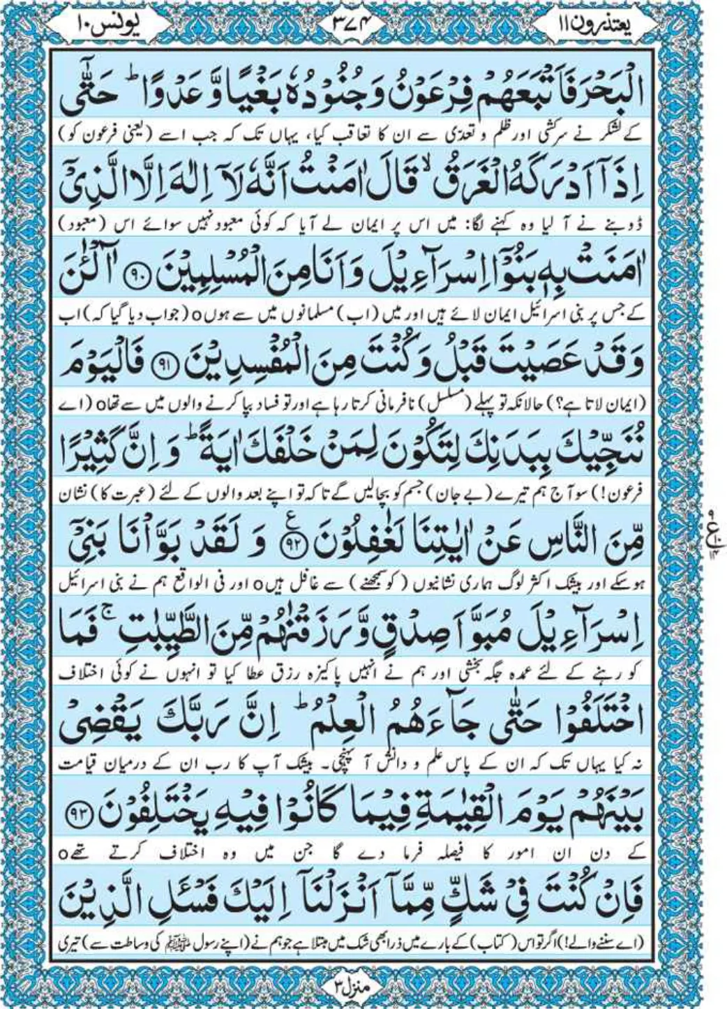 Holy Quran Para 11