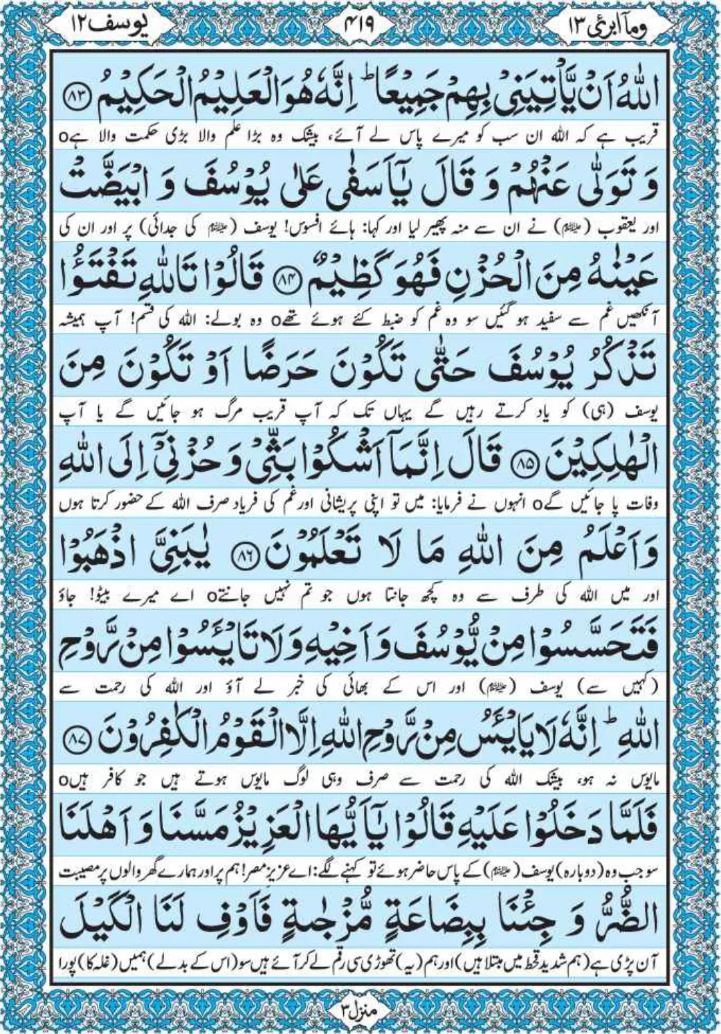 Holy Quran Para 13