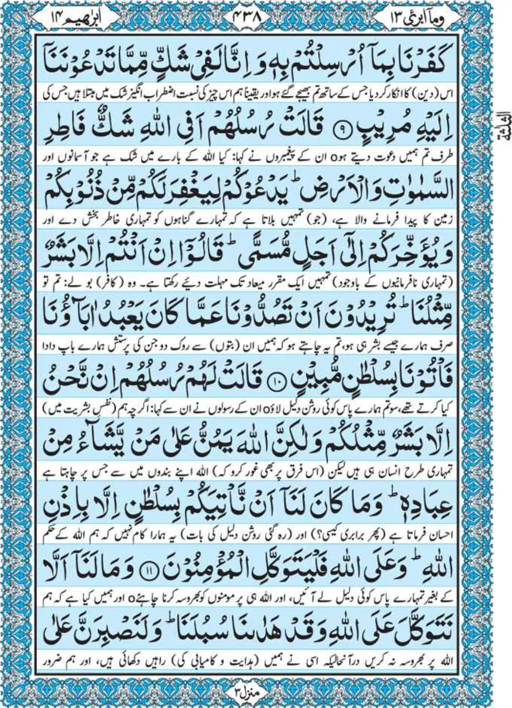 Holy Quran Para 13
