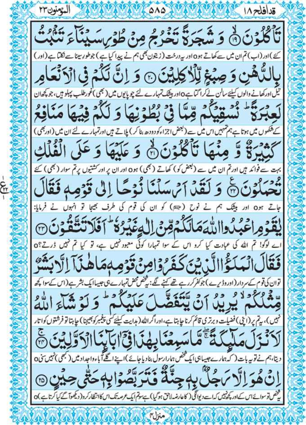 Holy Quran Para 18