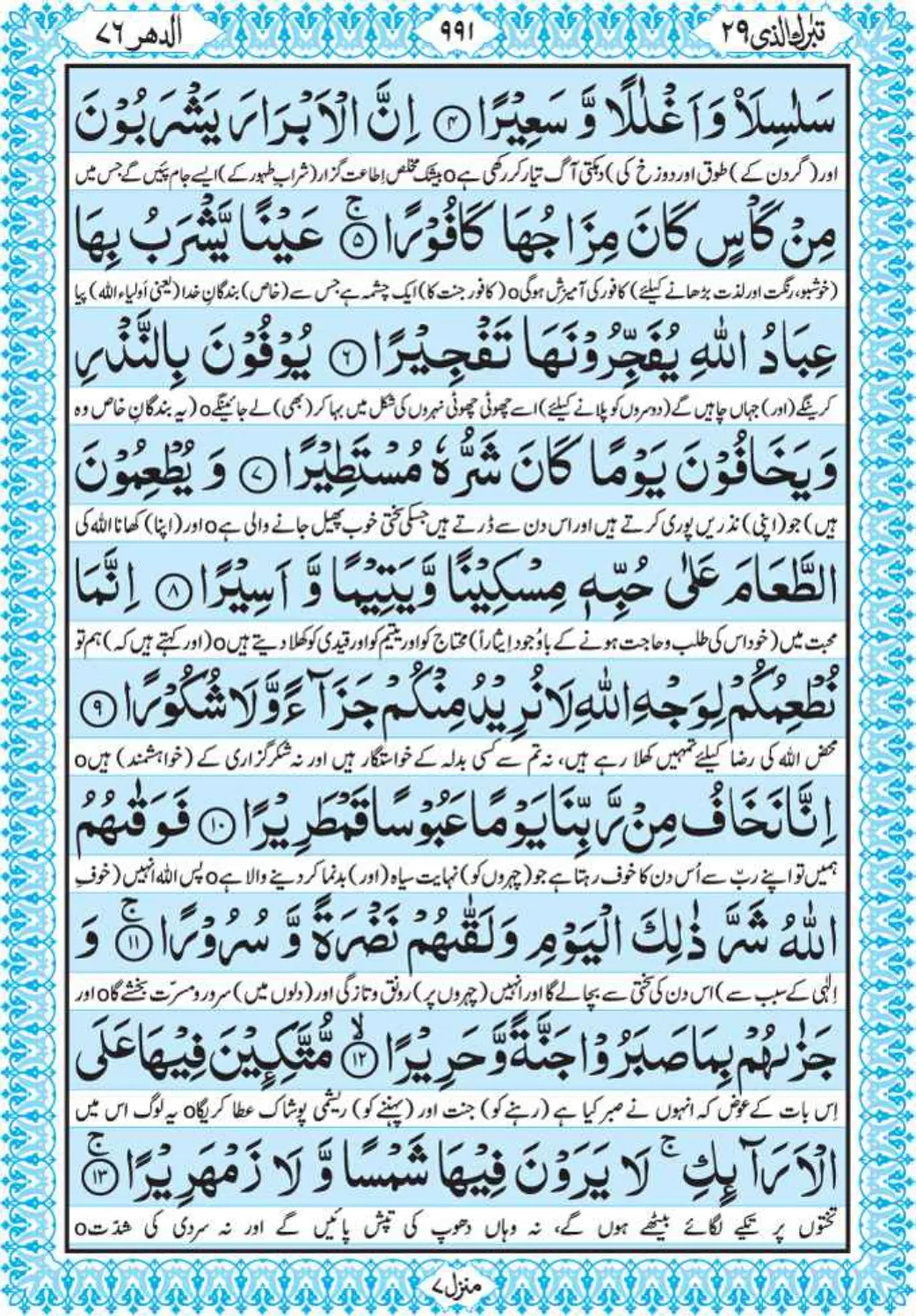 Holy Quran Para 29