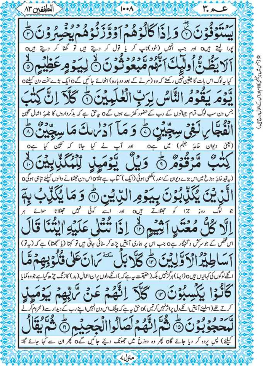 Holy Quran Para 30