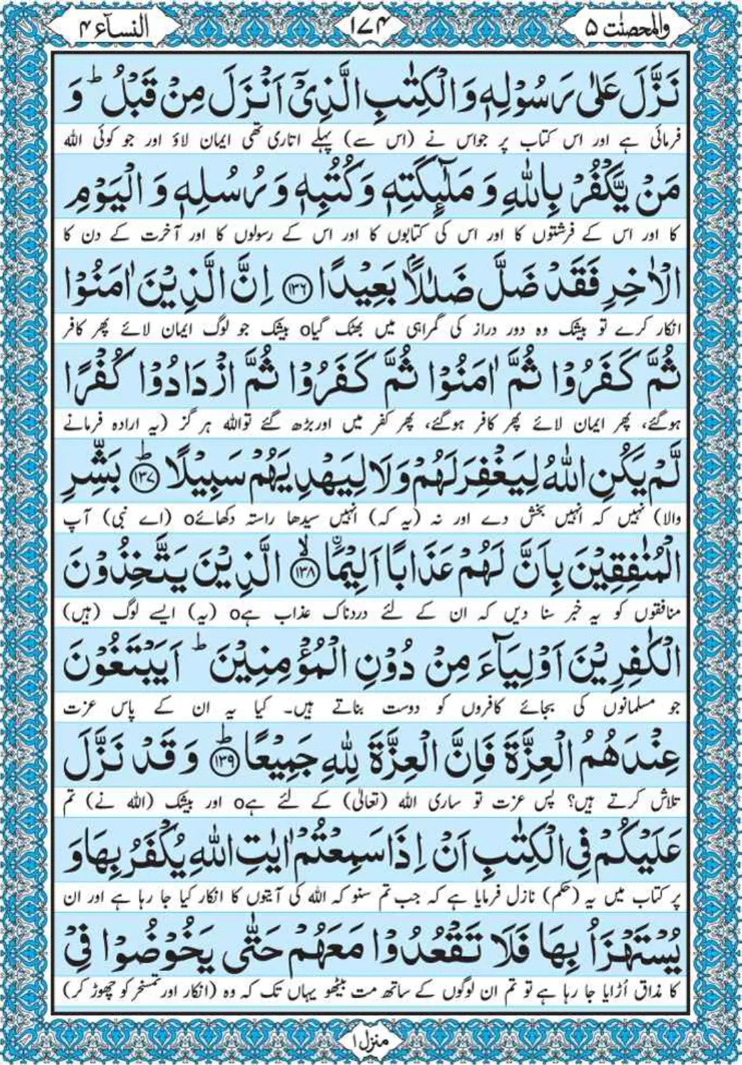 Holy Quran Para 5
