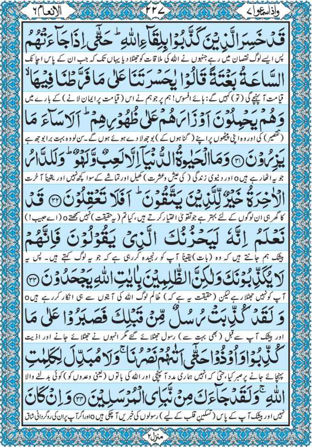 Holy Quran Para 7